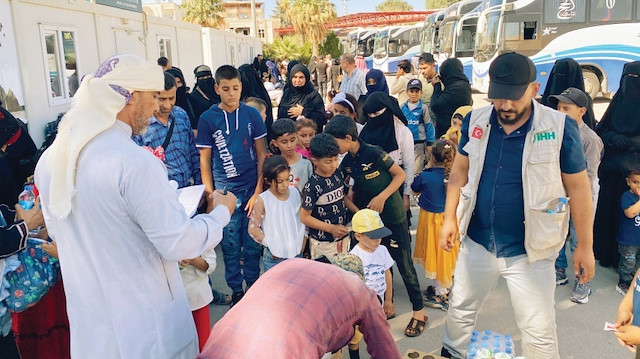 Türk Dışişleri Bakanlığı, Irak Dışişleri Bakanlığı ve İHH İnsani Yardım Vakfı’nın yaptığı ortak çalışmayla, çoğu çocuk ve yaşlılardan oluşan siviller, işlemlerin ardından otobüslerle ülkelerine dönmeye başladı. 