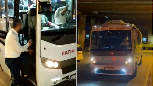 Metrobüs kazası nedeniyle yolda kalan yolcuları Beyoğlu Kağıthane ve Fatih Belediyesi araçları evlerine ulaştırdı.