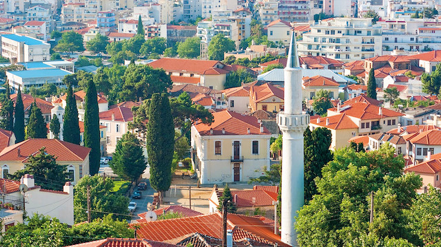 İskeçe Müslüman mahallelerinin genel görünümü.