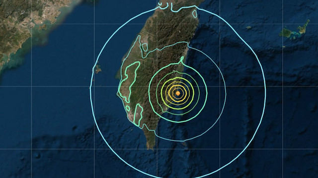 Tayvan’da 7.2 büyüklüğünde deprem meydana geldi.