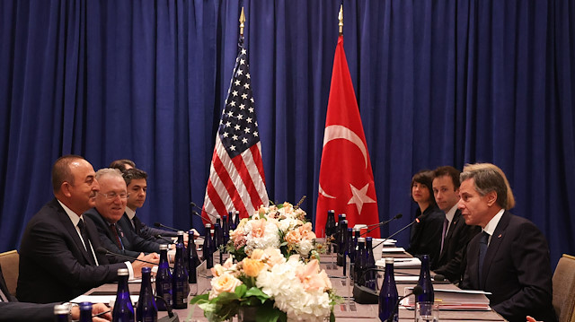 Dışişleri Bakanı Mevlüt Çavuşoğlu, New York'ta ABD Dışişleri Bakanı Antony Blinken ile görüştü. 