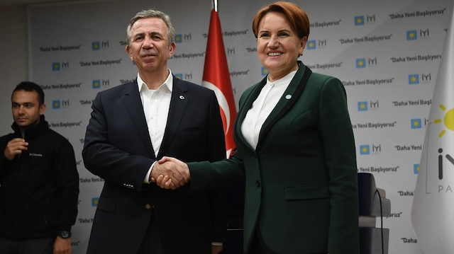 ABB Başkanı Mansur Yavaş ile İYİ Parti Genel Başkanı Meral Akşener.