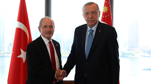 Cumhurbaşkanı Erdoğan, ABD'li Senatör Risch'i kabul etti.
