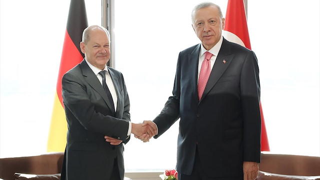 Almanya Başbakanı Olaf Scholz ve Cumhurbaşkanı Erdoğan