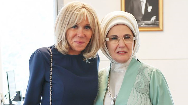 Emine Erdoğan ve Brigitte Macron