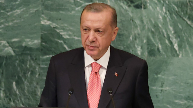 Cumhurbaşkanı Erdoğan, BM'nin 77'nci Genel Kurulunda katılımcılara hitap etti.
