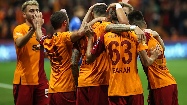 Galatasaray'ın galibiyet sevinci