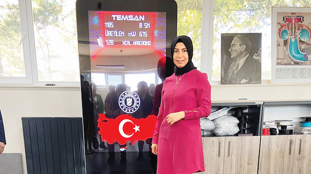 Arkadaşımız Yasemin 
Asan, TEMSAN 
mühendislerinin ürettiği 
BASTEM’i test etti.