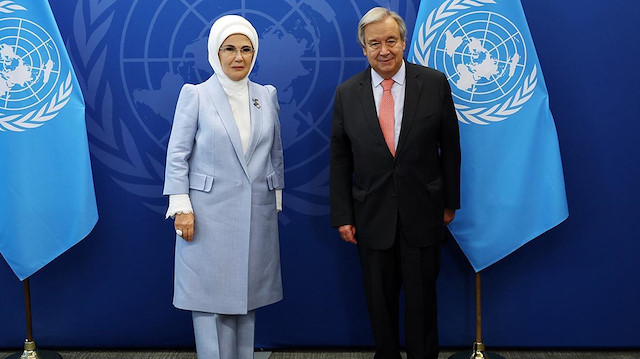 BM Genel Sekreteri Guterres ve Emine Erdoğan