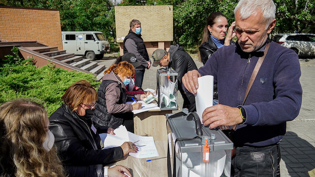 Ukrayna’daki sözde referandumlarda Rusya’ya katılım desteklendi