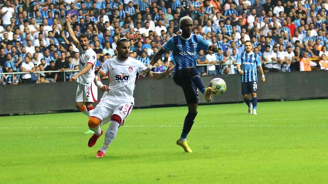 ​Adana Demirspor-Galatasaray karşılaşmasından bir kare.