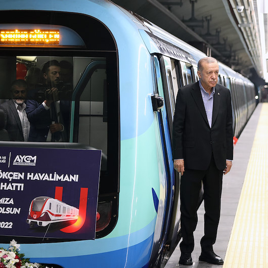 أردوغان يفتتح خط مترو أنفاق جديد في إسطنبول