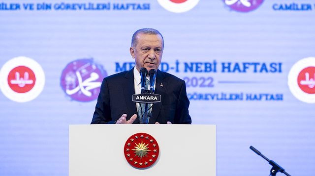 Cumhurbaşkanı Erdoğan Mevlid-i Nebi Haftası Açılış Programı'nda açıklama yaptı.