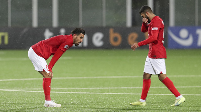 Milli futbolcular Faroe Adaları yenilgisi sonrası büyük üzüntü yaşadı. 