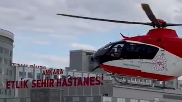 Bakan Koca paylaştı: Etlik Şehir Hastanesi'ne ambulans helikopterle ilk hasta transferi yapıldı