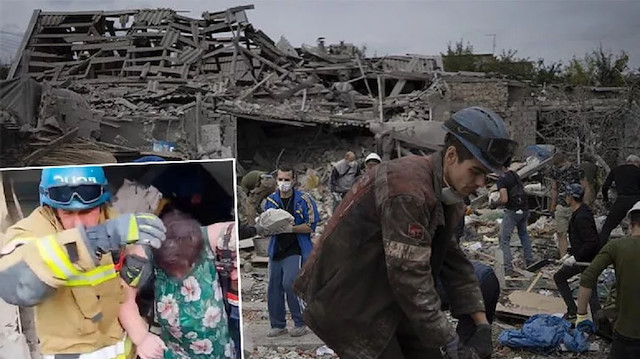 Dünya bu görüntüleri konuşuyor: Rusya'nın 'intikam' saldırısından sağ kurtuldu