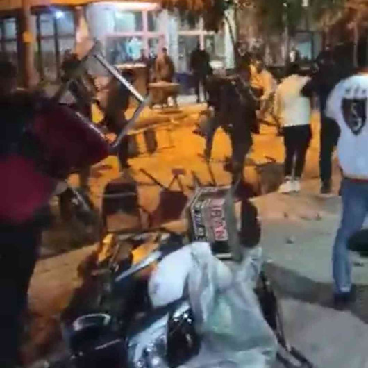 Iğdır’da meydan muharebesi gibi kavga: Sandalyeler, taşlar havada uçuştu.