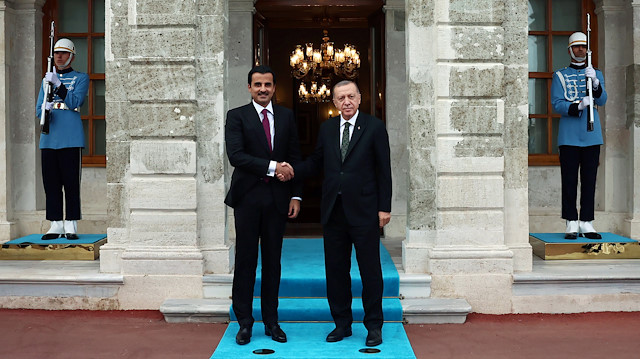 Cumhurbaşkanı Erdoğan Katar Emiri ile bir araya geldi. 