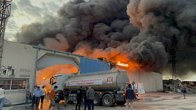 ​Adana'da alüminyum fabrikasında yangın