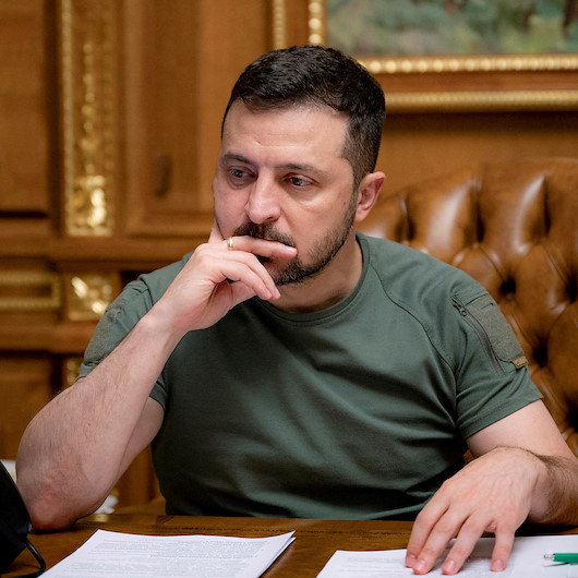 Zelenskiy Kiev'deki saldırılarda İHA'lardan birinin apartmana çarptığını duyurdu