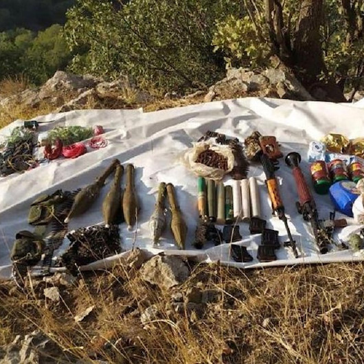 İçişleri Bakanlığı: Cudi'de PKK'ya ait çok sayıda mühimmat ele geçirildi