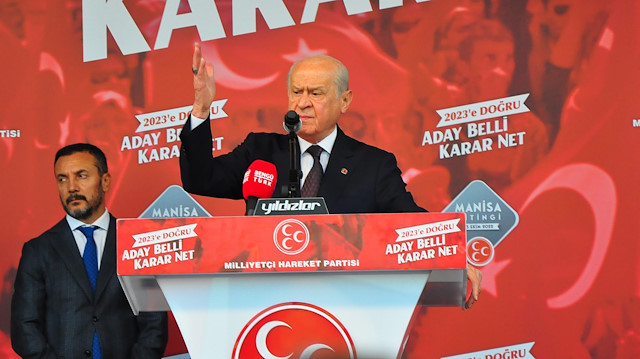 MHP Genel Başkanı Bahçeli, Manisa mitinginde konuştu.