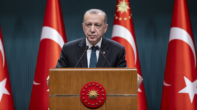 Türkiye Cumhurbaşkanı Recep Tayyip Erdoğan, Cumhurbaşkanlığı Kabine Toplantısının ardından açıklamalarda bulundu.
