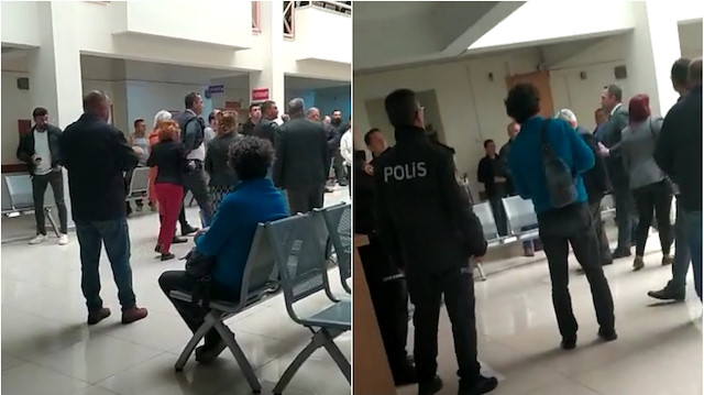 ​Mahkemede hakimin üzerine yürüyen CHP'liler dışarıda da terör estirdi.