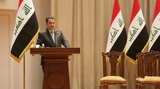 Irak'ta Muhammed Şiya es-Sudani başkanlığındaki yeni hükümet Meclisten güvenoyu aldı. Başbakan es-Sudani, konuşma yaptı.
