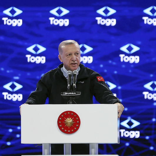 Cumhurbaşkanı Erdoğan'ın kullandığı seri üretim ilk Togg banttan indi: 'Çılgın Türkler geliyor' diyecekler