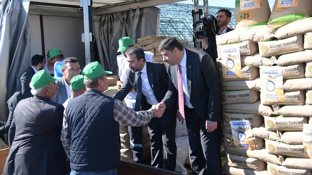 Kahramankazan Belediyesi'nden çiftçilere ​350 ton tohum desteği.