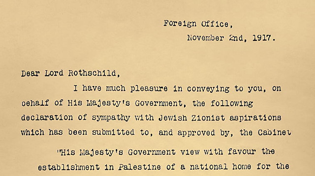 Balfour: Filistin'in sömürgeleştirilmesine giden yolda 105 yıllık gizli İngiliz anlaşması