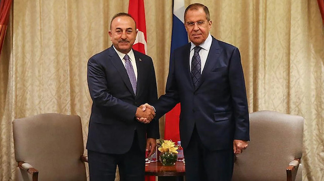 Dışişleri Bakanı Mevlüt Çavuşoğlu ve Rusya Federasyonu Dışişleri Bakanı Sergey Lavrov.