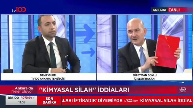 Canlı yayında Kılıçdaroğlu'nun FETÖ bağlantılarının olduğu kırmızı dosyayı gösterdi.