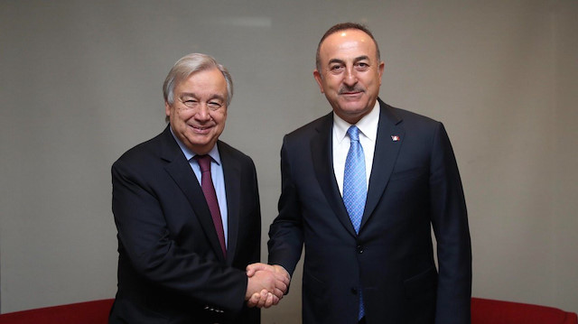 BM Genel Sekreteri Guterres ve Bakan Çavuşoğlu