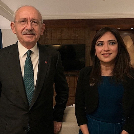 İngiltere'ye giden Kılıçdaroğlu FETÖ yandaşı Amberin Zaman'la bir araya geldi