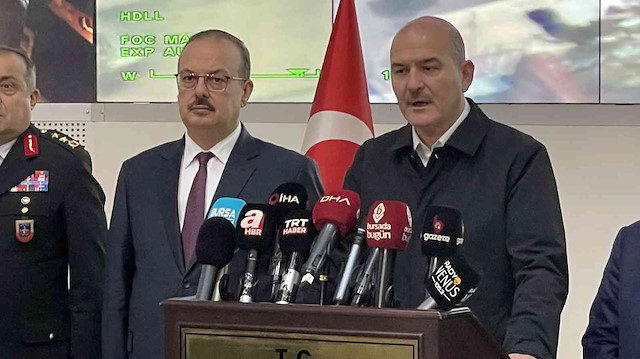 İçişleri Bakanı Süleyman Soylu kameralar karşısına geçerek operasyon hakkında bilgi verdi.