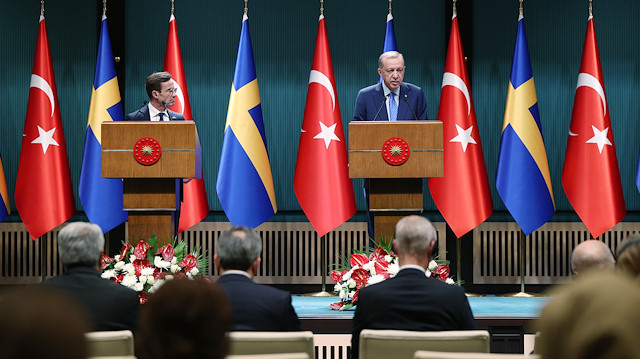 Cumhurbaşkanı Erdoğan ile İsveç Başbakanı Ulf Kristersson ortak basın toplantısında konuştu.