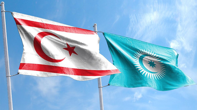 KKTC ve Türk Devletleri Teşkilatı bayrakları