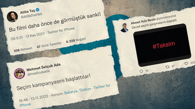 Ahmet Aziz Nesin, Atilla Taş ve Mehmet Selçuk Ada'nın patlama sonrası provokatif paylaşımları tepki çekti.