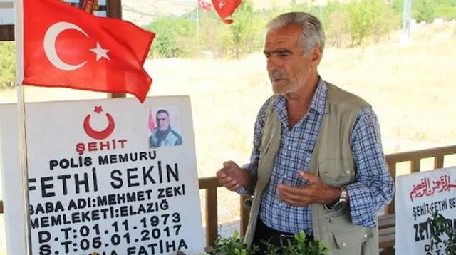 Şehit Fethi Sekin'in babası Mehmet Zeki Sekin
