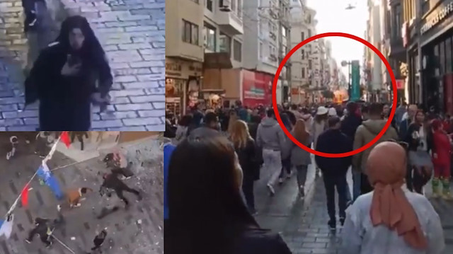 İstiklal Caddesi'nde şüpheli kadının kaçış anı kamerada
