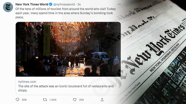 New York Times, saldırıyı 'turizm' vurgusuyla servis etti