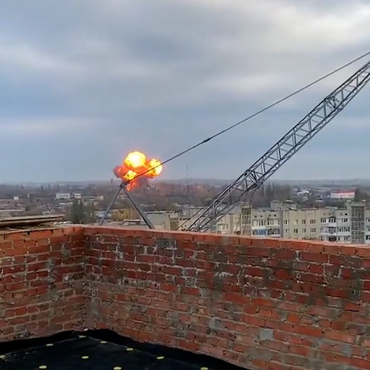 Kiev'e hava saldırısı: İki bina vuruldu