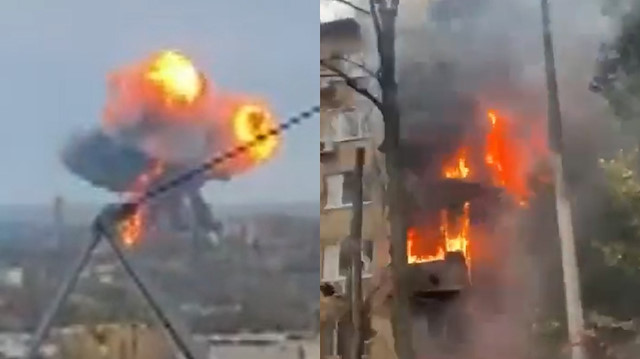 Kiev'de bomba sesleri.