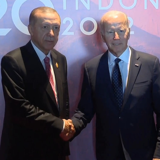 Cumhurbaşkanı Erdoğan ve Joe Biden G20 zirvesinde bir araya geldi
