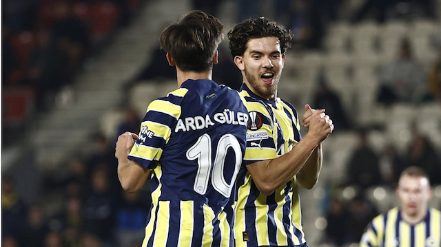 Arda Güler ve Ferdi Kadıoğlu'nun gol sevinci.