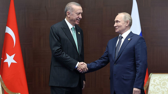 Cumhurbaşkanı Recep Tayyip Erdoğan, Rusya Devlet Başkanı Vladimir Putin.
