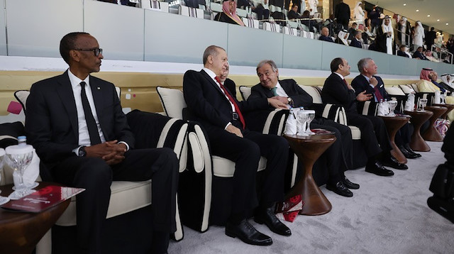 Cumhurbaşkanı Erdoğan, 2022 FIFA Dünya Kupası açılış törenine katıldı.