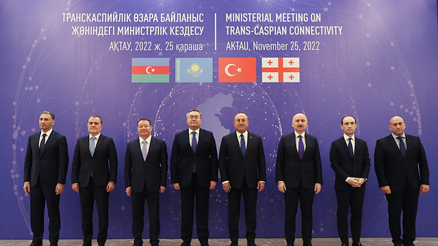 Türkiye-Azerbaycan-Kazakistan Dışişleri ve Ulaştırma bakanlarının ikinci toplantısı
